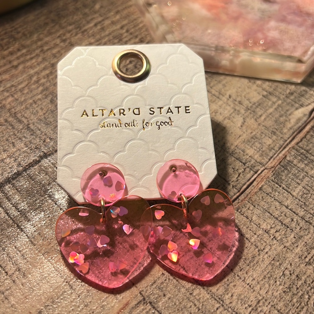 Altar’d State Fashion Jewelry Heart Earrings